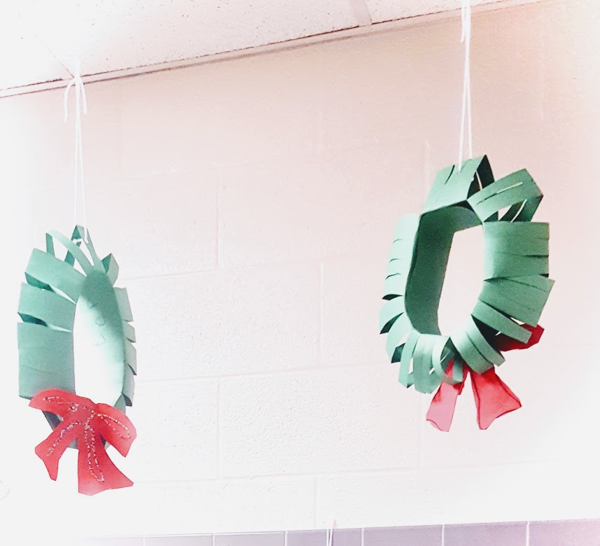 Christmas wreath hanging from ceiling Teach Magically