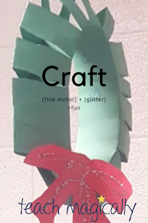 TeachMagically Christmas Craft Wreath