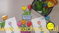 blending and sorting spring flowers recording sheet by teach magically