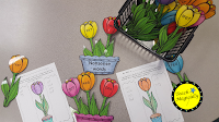 blending and sorting spring flowers recording sheet by teach magically