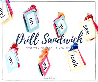 best way to teach sight words with drill sandwich cards  by teach magically