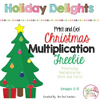 Christmas Holiday Winter Resource Multiplication Teach Magically