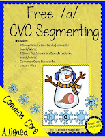 free segmenting  and successive blending snowmen from teachmagically