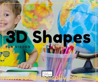 Kid Best amazing videos for teaching 3d shapes teach magically