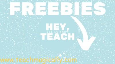 Free Winter Resources Teach Magically snowflakes 