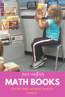 Reading books at math centers Teach Magically