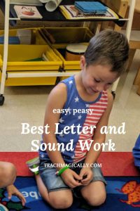 Activity for learning letters and sounds