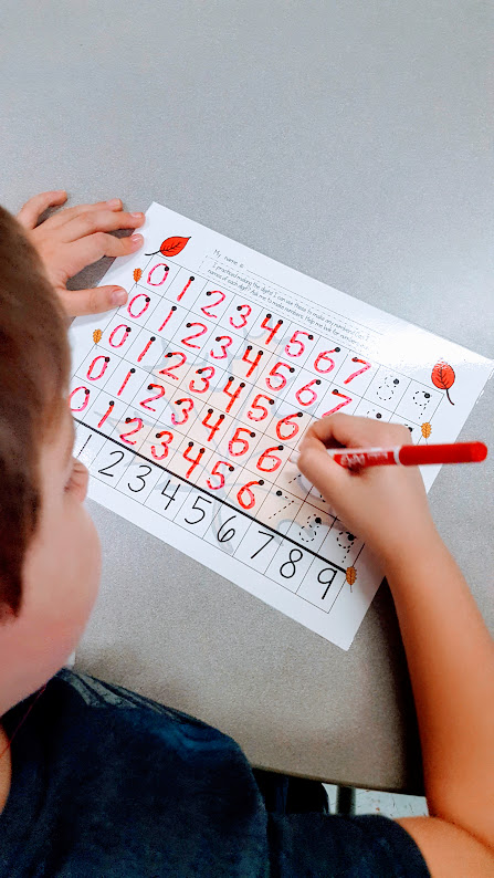 number writing correctly for fine motor teachmagically